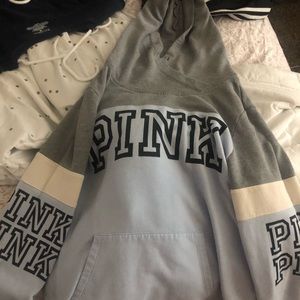 pink hoodie